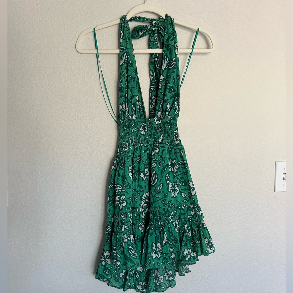 Teal halter mini